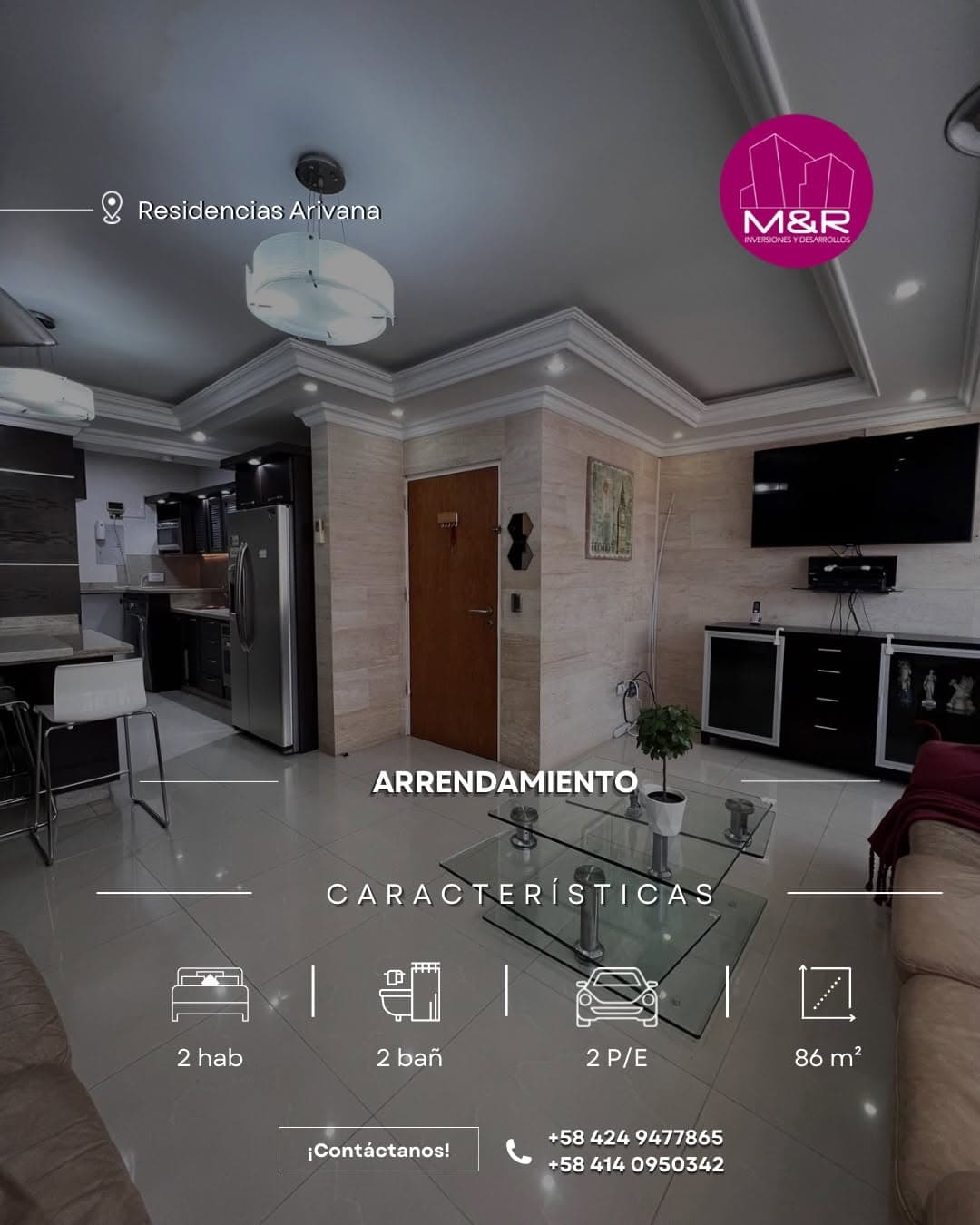Apartamento de 2 habitaciones en Residencias Arivana, Puerto Ordaz - Imagen 1