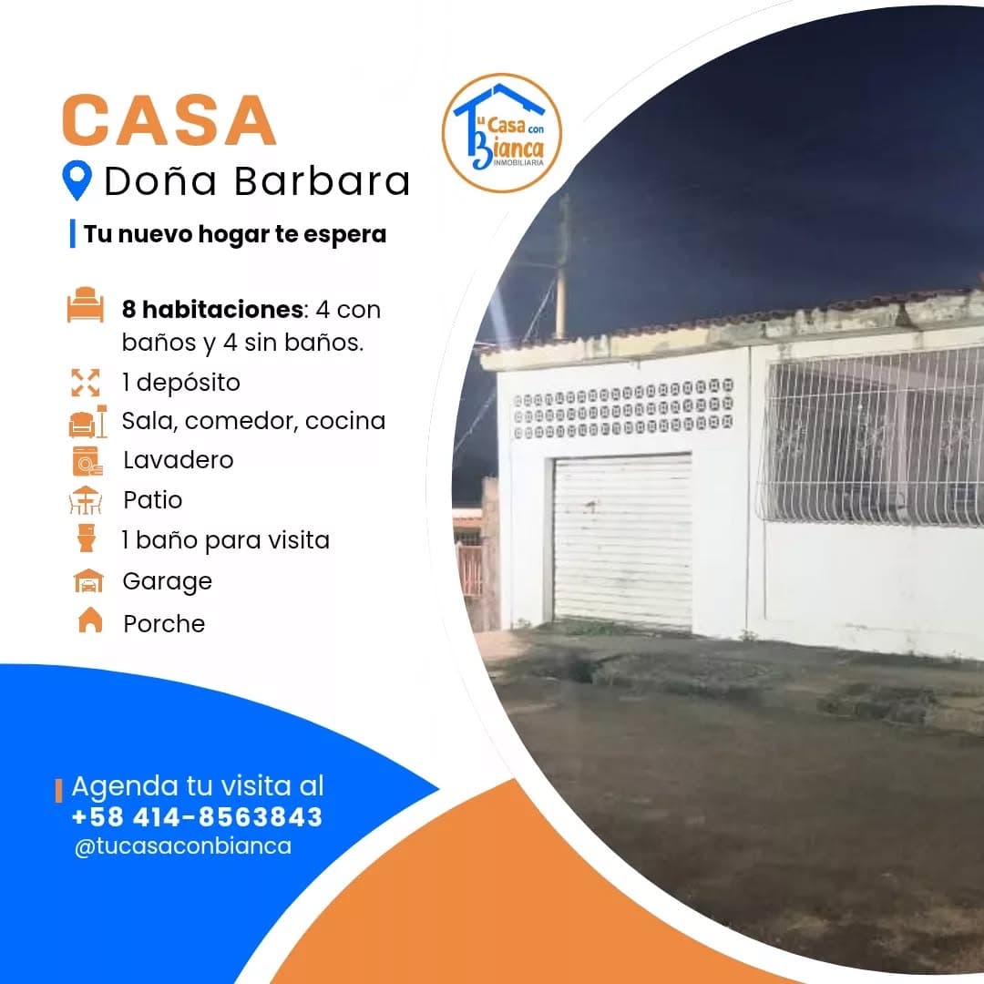 Casa amplia de 8 habitaciones en Urb. Doña Bárbara - Imagen 1