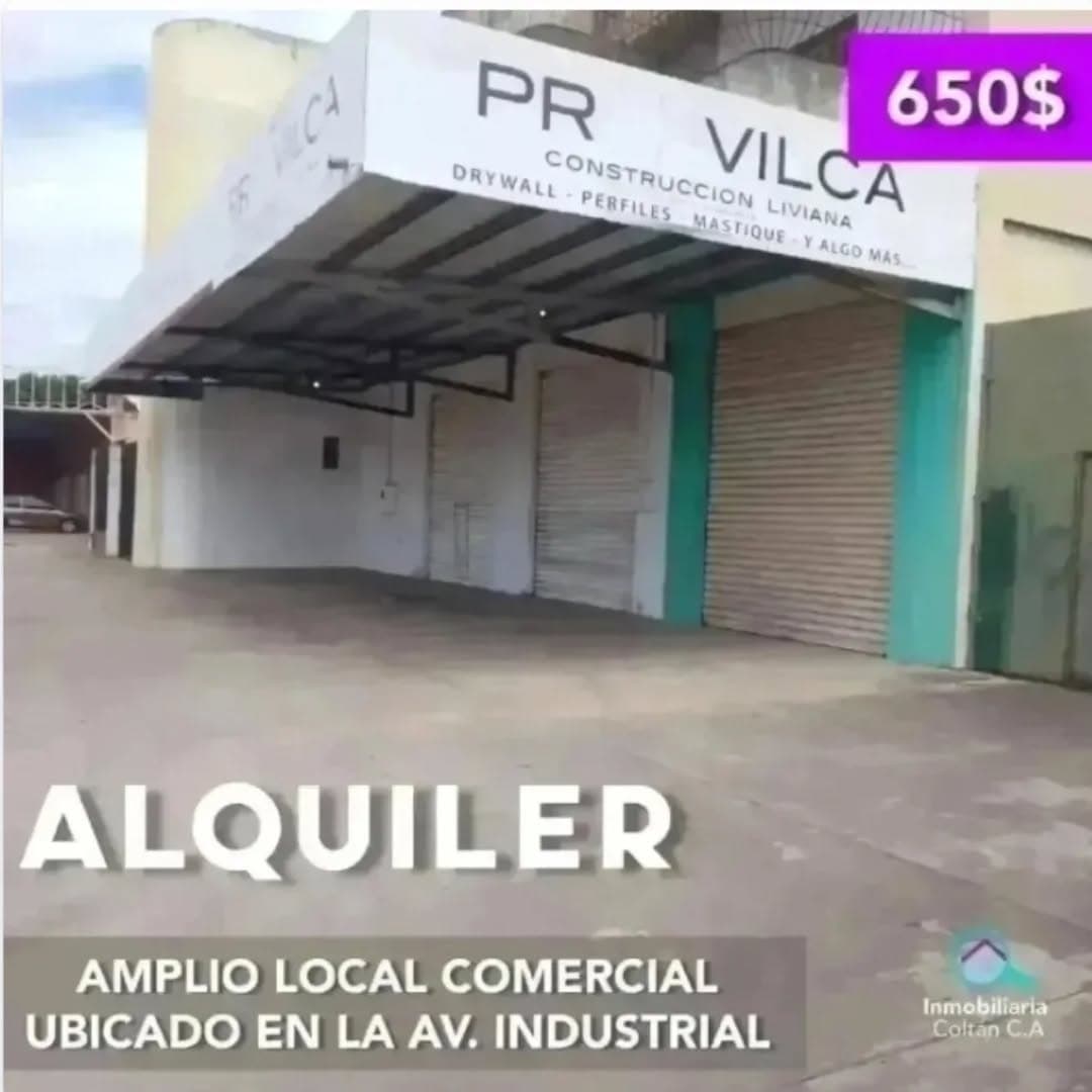 Local comercial en alquiler, Av. Industrial, Barinas