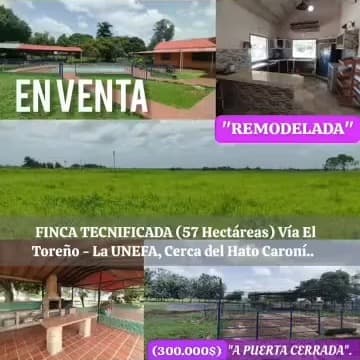 Finca en Venta (57 Hectáreas) Vía El Toreño, Barinas