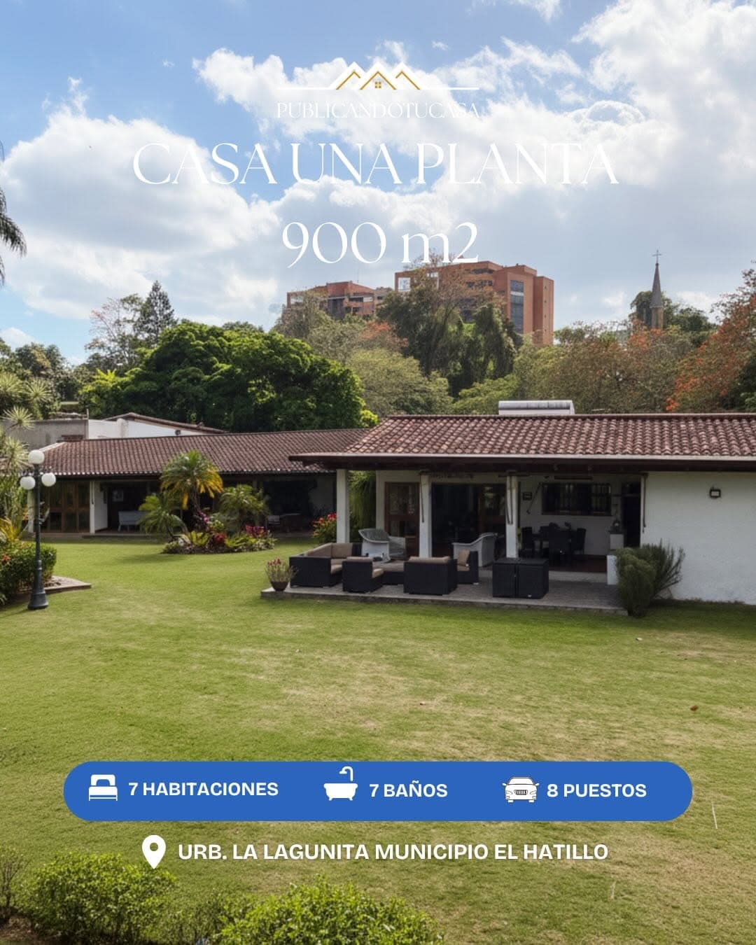 Casa de una planta para actualizar en venta, La Lagunita