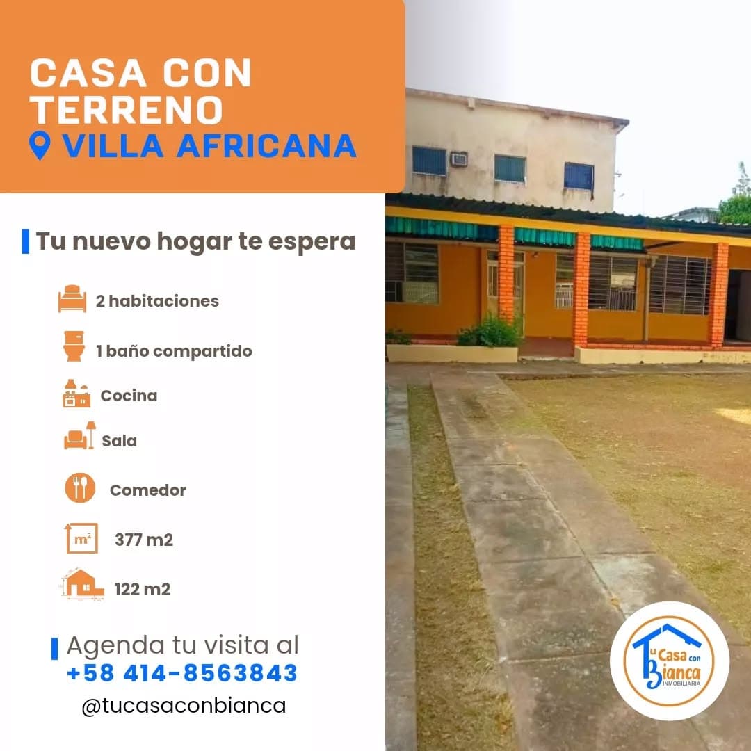 Casa con terreno en circuito cerrado, Villa Africana - Imagen 1